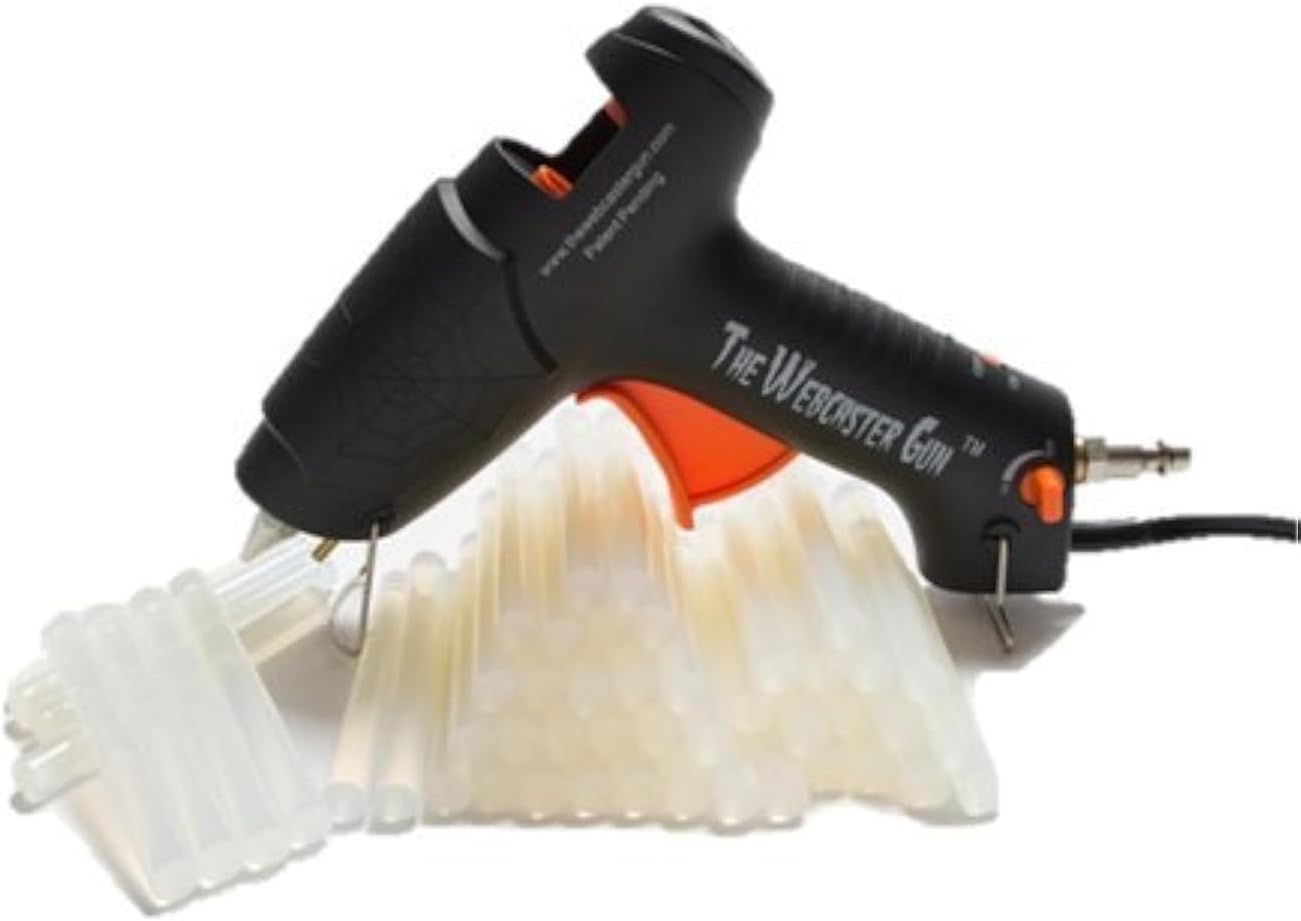 Webcaster Gun Combo Fake Cobwebs for Realistic Spider Webs