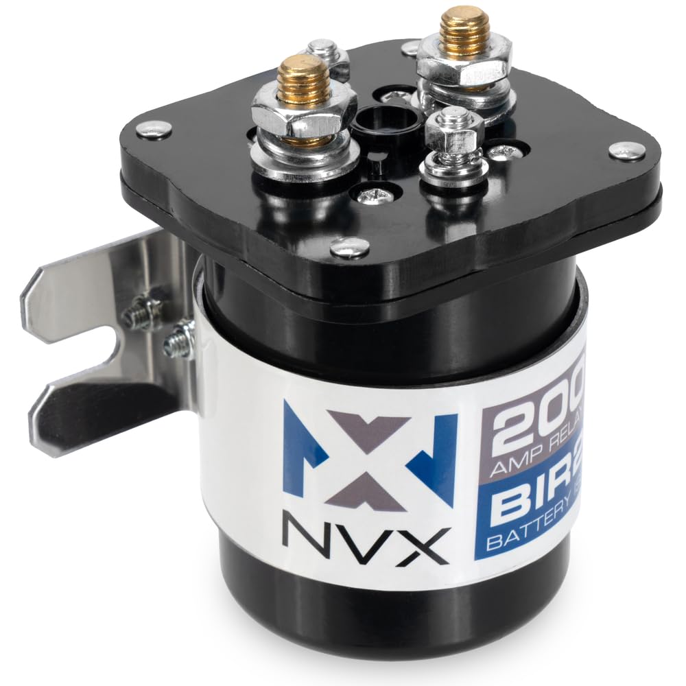 NVX BIR200 200 AMP Battery Relay Isolator for Cars and Boats