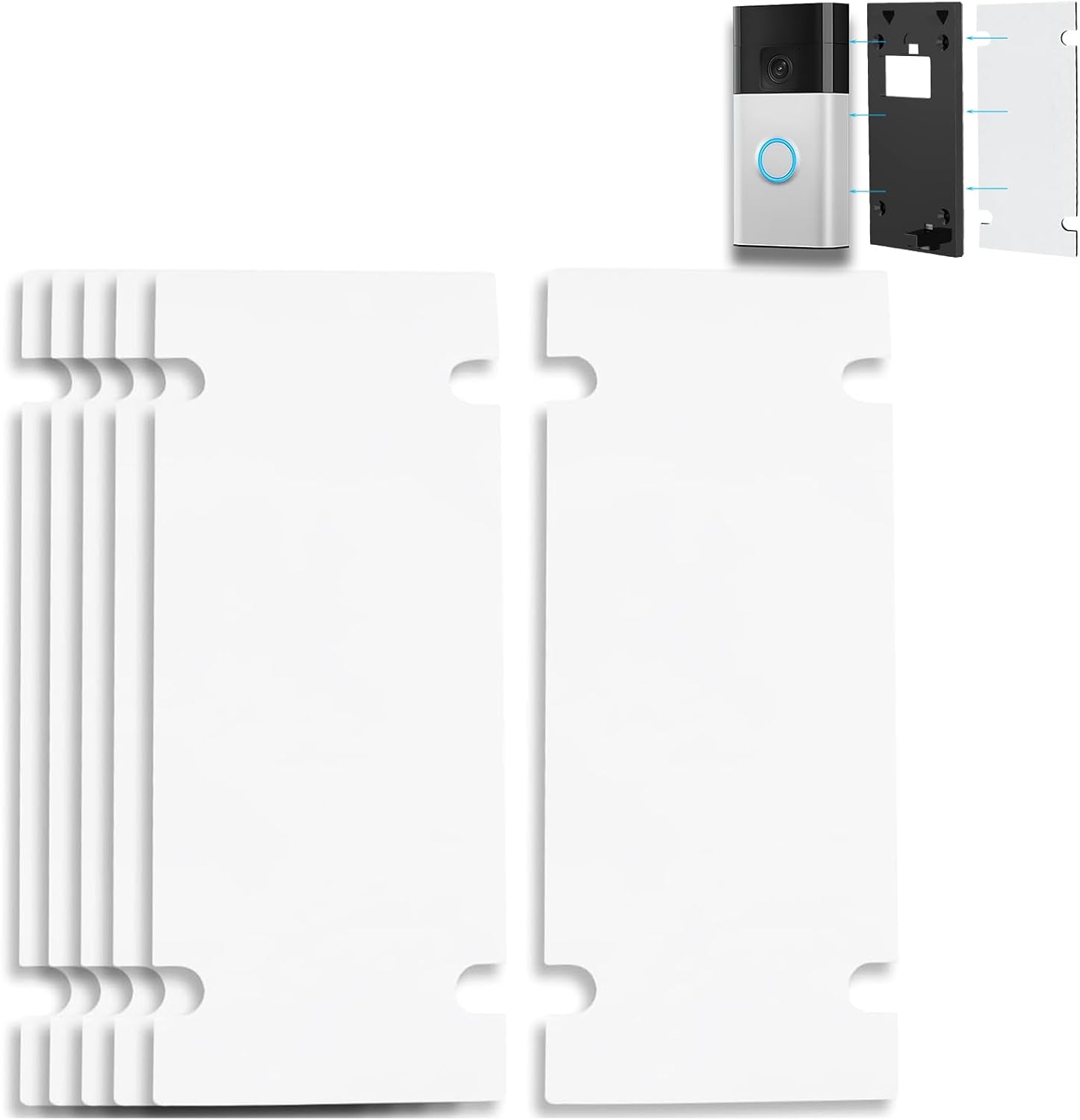 No Drill Ring Doorbell Mount Tape 6-Pack by VVHOOY