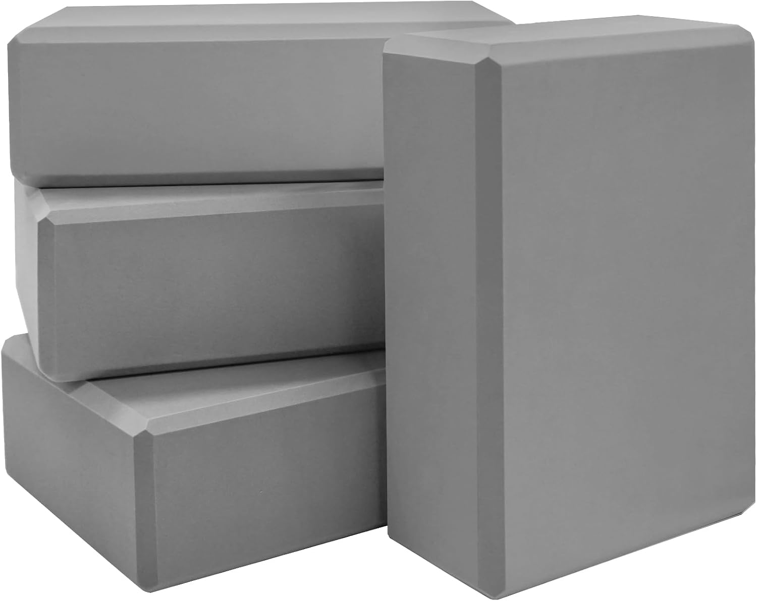 Premium EVA Yoga Blocks 4 Pack - Enhance Flexibility