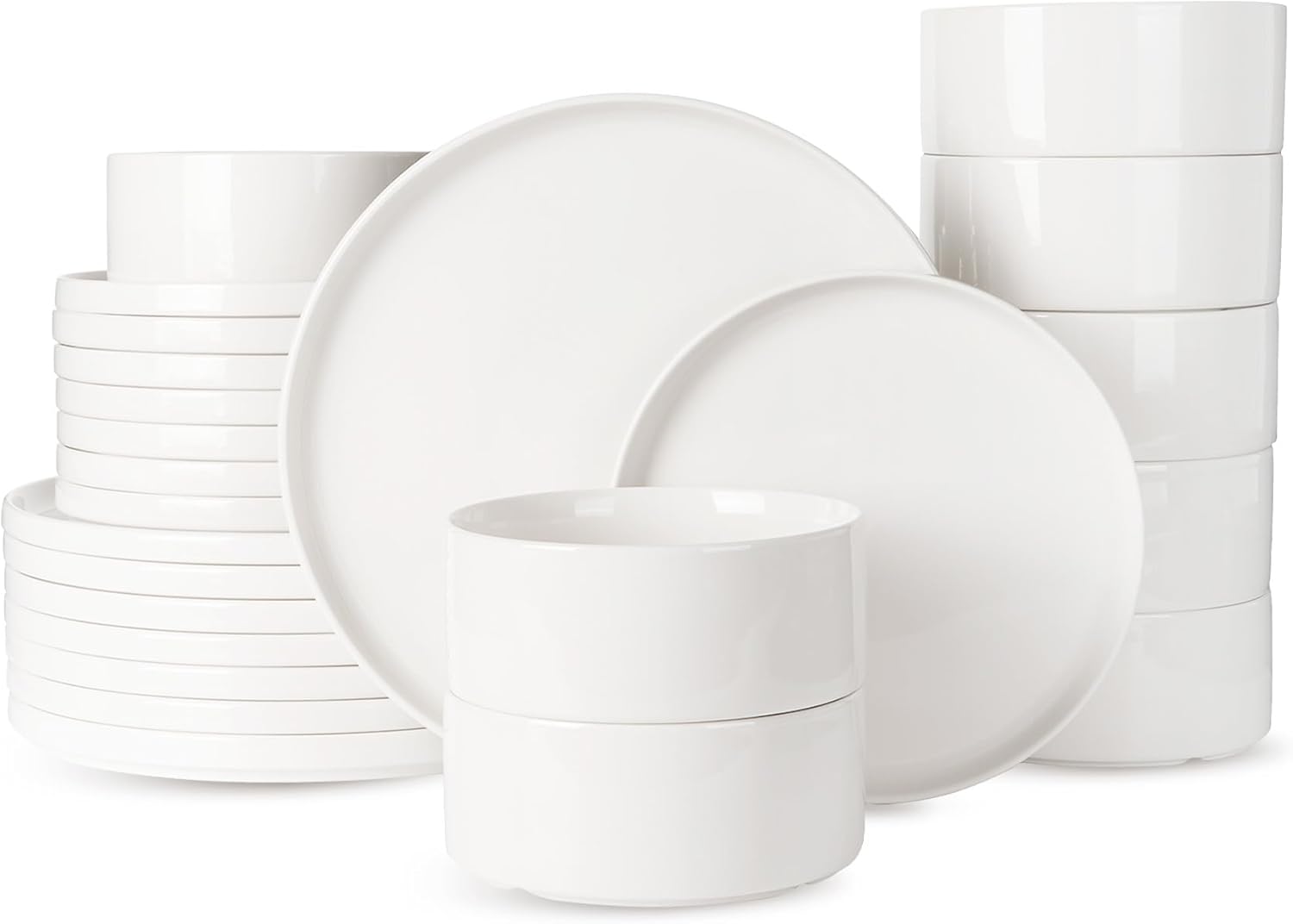 Famiware 24-Piece Dinnerware Set for Modern Dining Experience