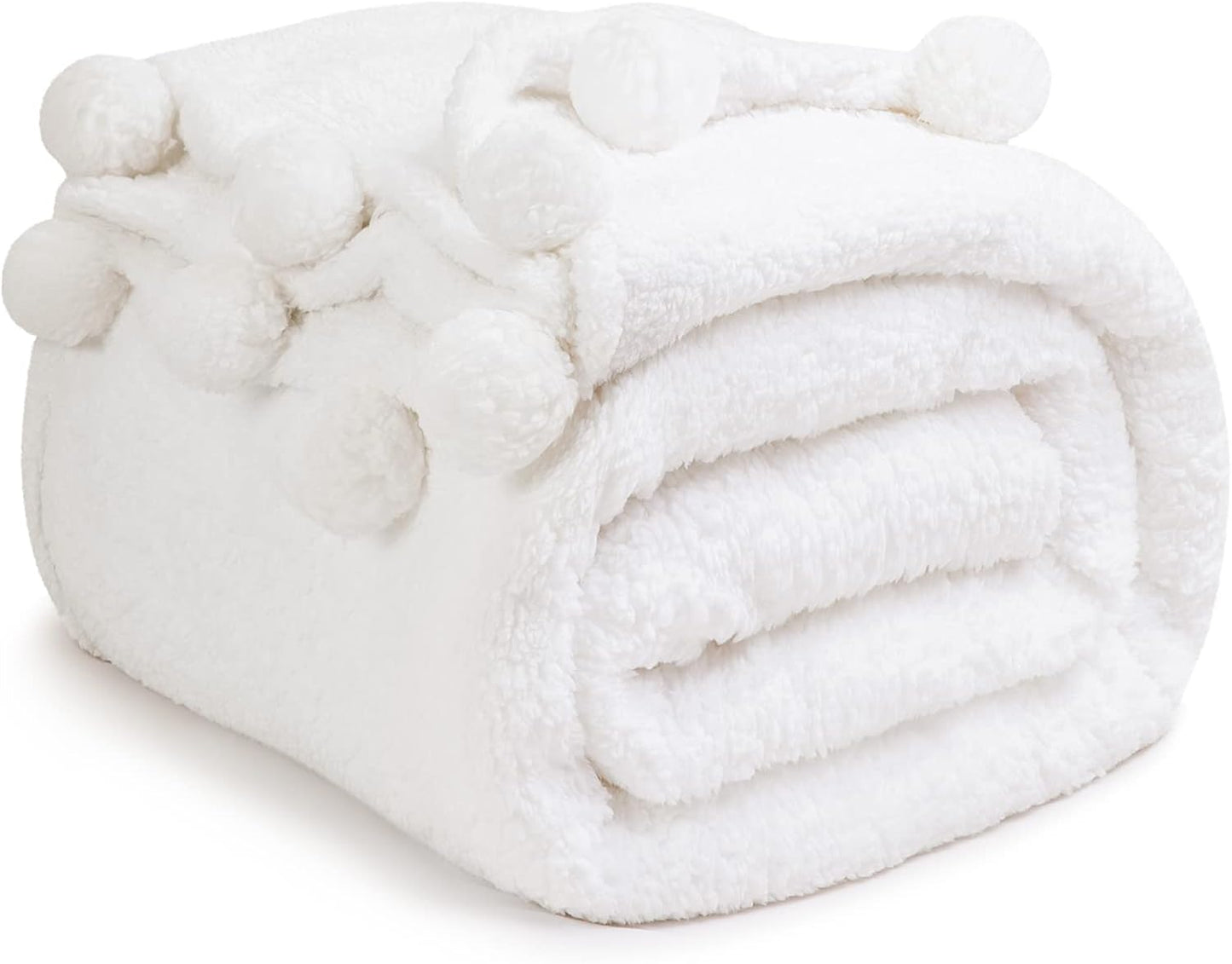 LBRO2M Double Sided Sherpa Blanket for Cozy Warmth and Style