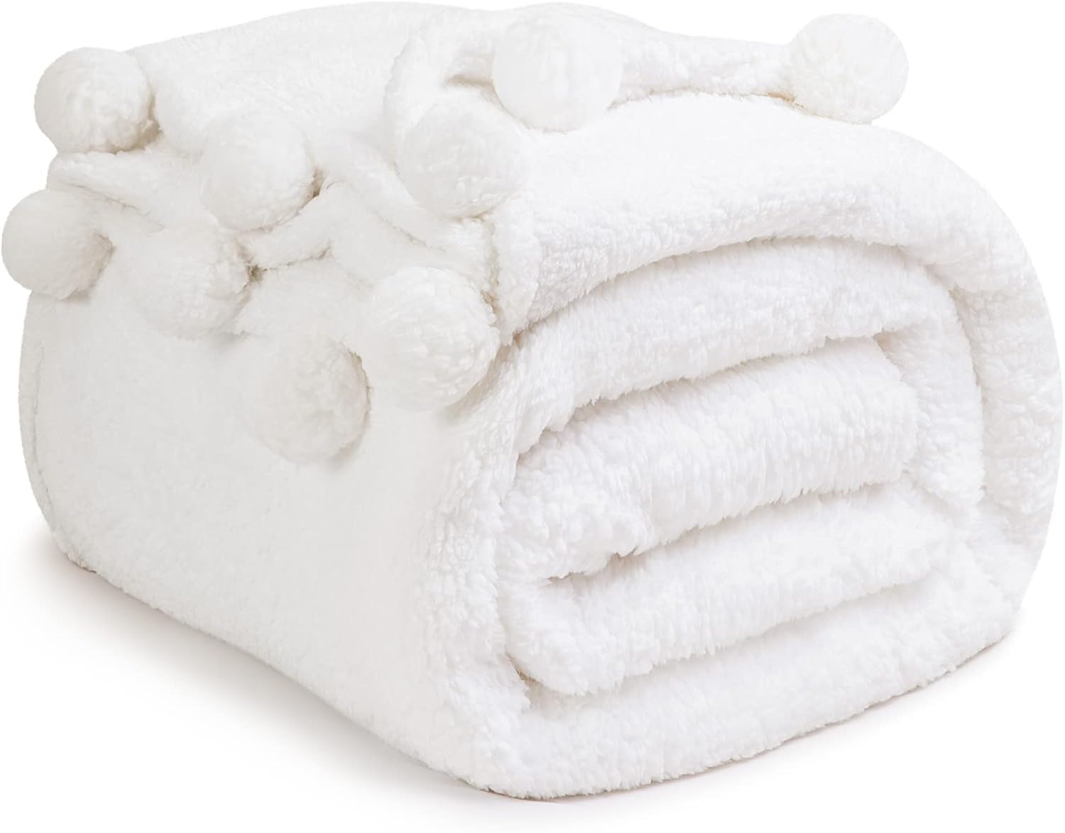 LBRO2M Double Sided Sherpa Blanket for Cozy Warmth and Style