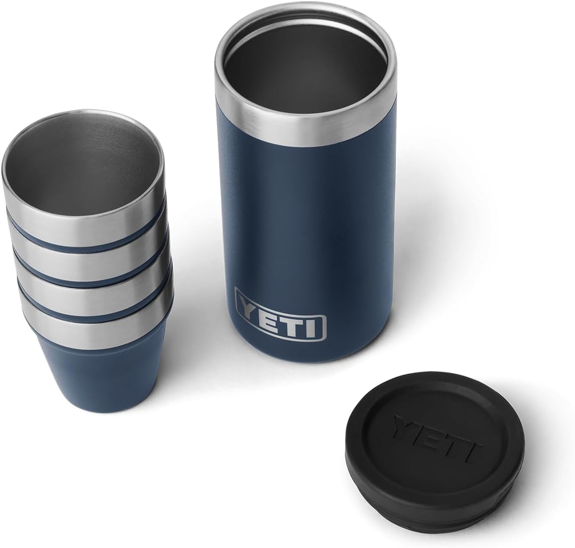YETI Shot Glasses Set of 4 with Carrying Case for Adventures