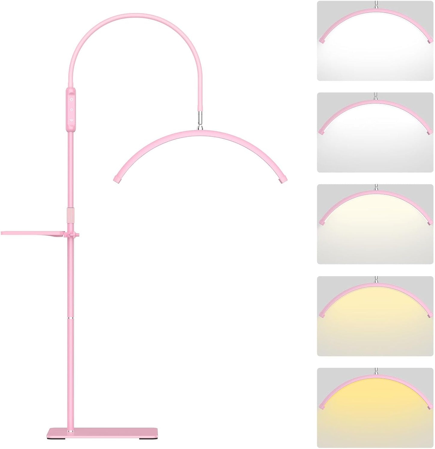 Professional Half Moon LED Light for Beauty Tasks & Artists