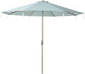 Tempera Striped Patio Umbrella 10 ft - Auto-Tilt Crank Shade