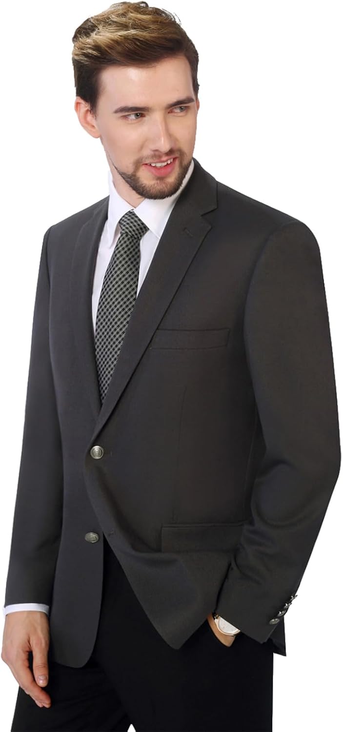 P&L Men's Classic Fit Blazer for Business and Casual Wear