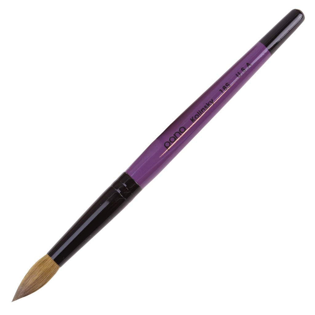 Profession Purple Wood Kolinsky Acrylic Nail Brush Size 18