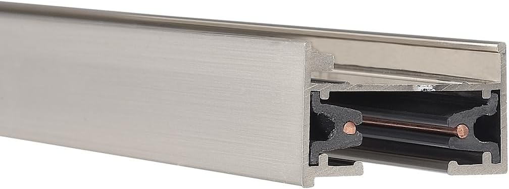 WAC Lighting LT6-BN Track Single Circuit in Brushed Nickel Finish