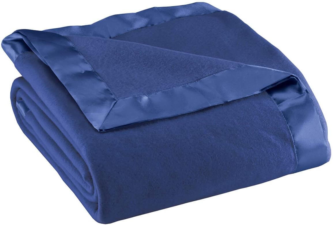 Cozy OakRidge Satin Fleece Blanket for All Seasons Comfort