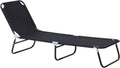 Outsunny Foldable Chaise Lounge - 5-Level Recline, Steel Frame