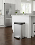 Garvee 13.2 gal Stainless Steel Trash Can with Lid - Soft-Close, Slim
