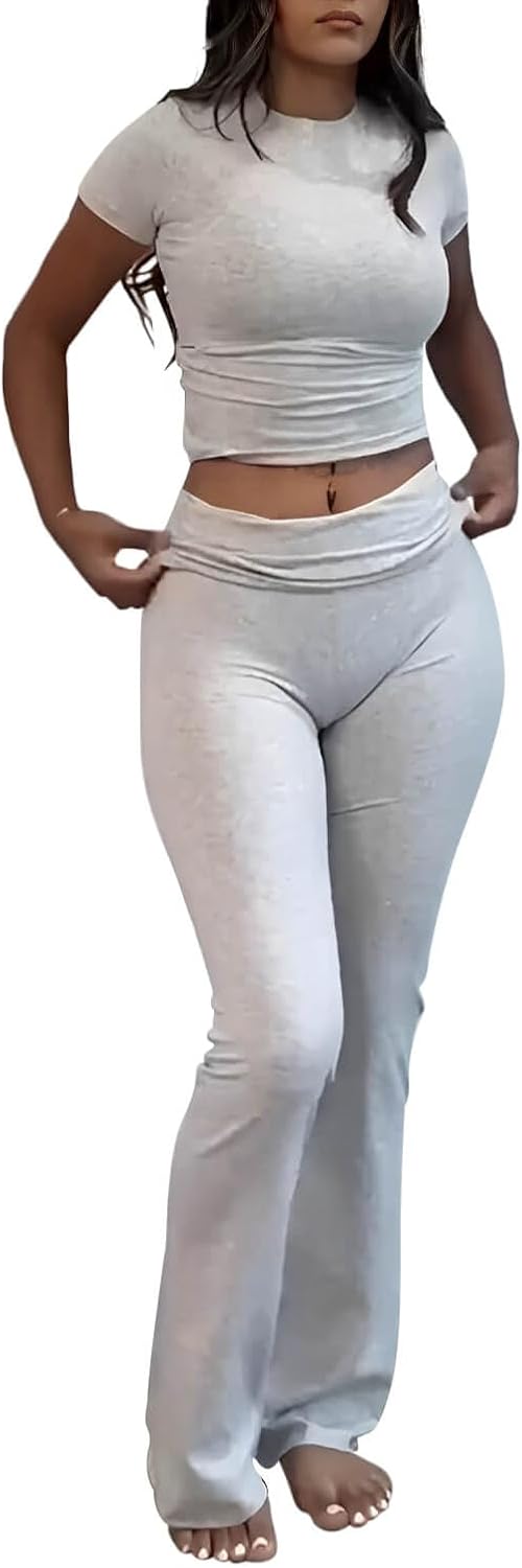 ZFLM High Waist Flare Pants Set