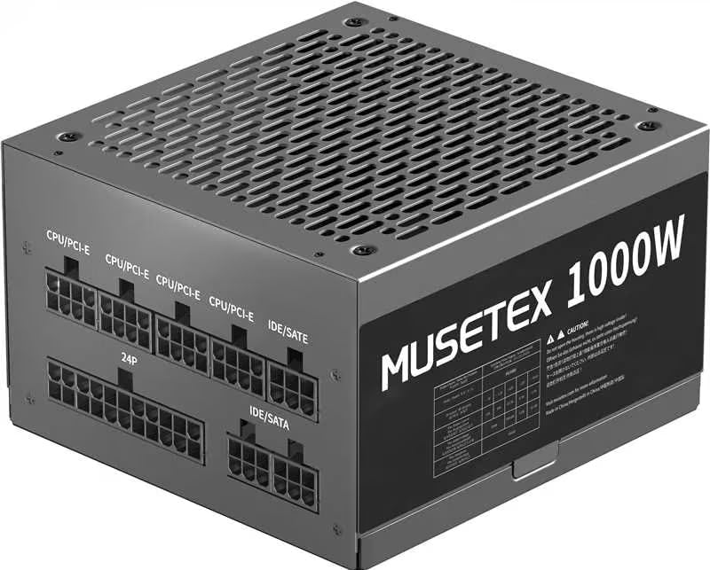 Silent Power: MUSETEX 1000W Full Modular PSU