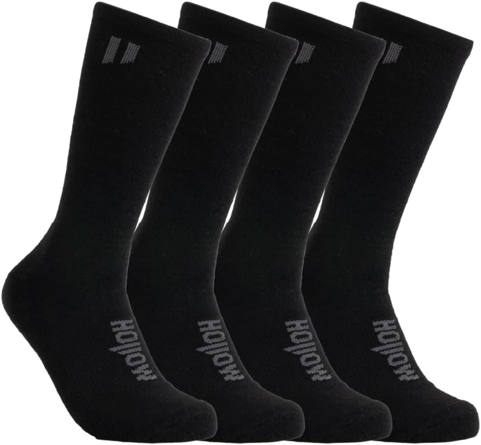 HOLLOW Alpaca Crew Socks for Men and Women - Perfect for Hiking