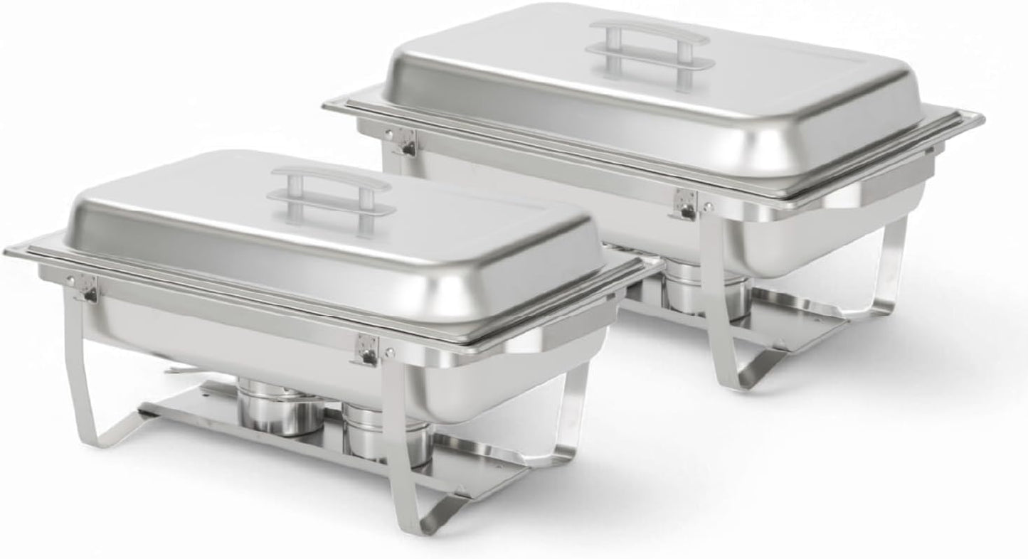 Alpha Living 2 Pack 8QT Chafing Dish Set for Events