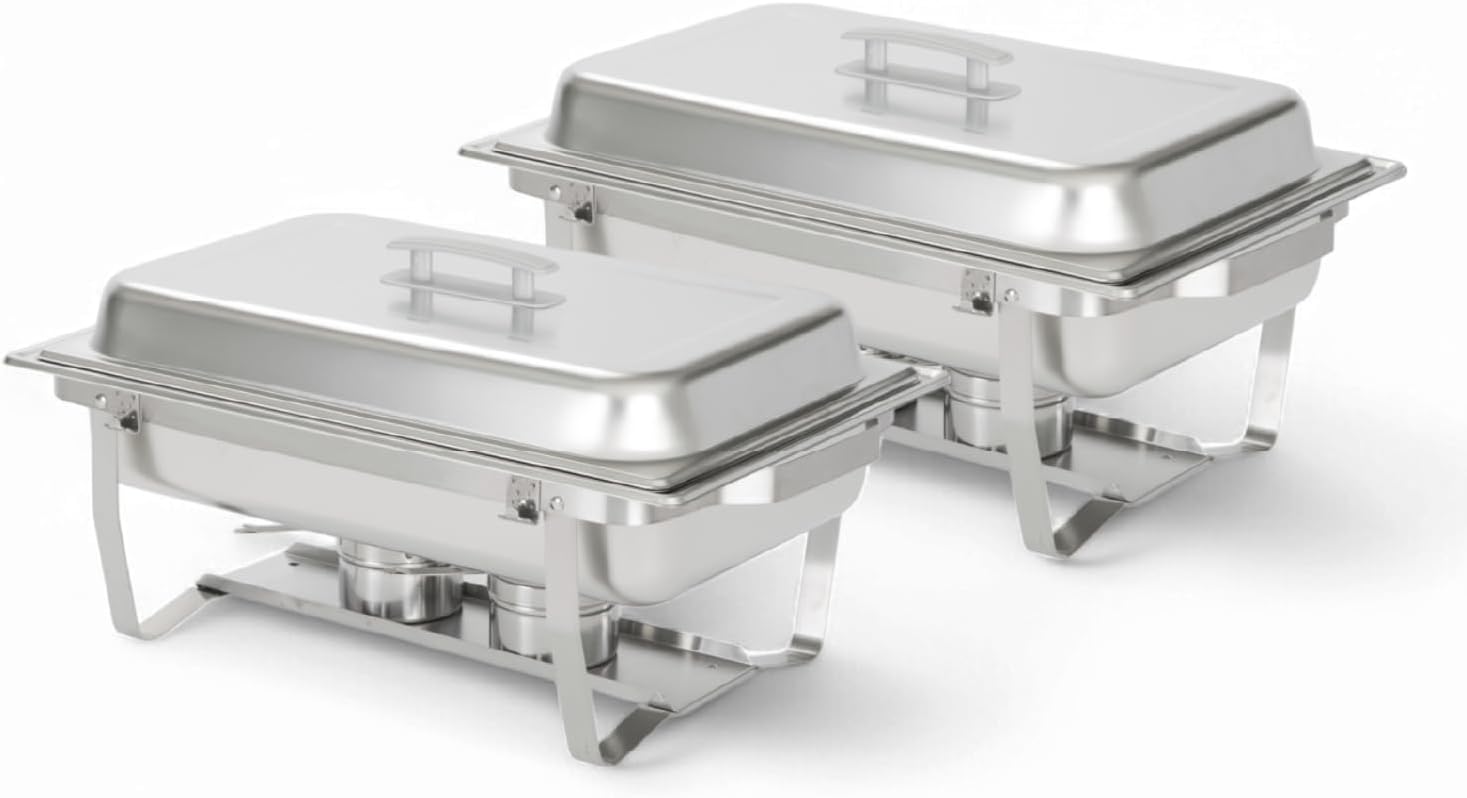 Alpha Living 2 Pack 8QT Chafing Dish Set for Events
