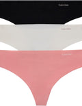 Calvin Klein Women's Invisibles Seamless Thong Panties - 3 Pack