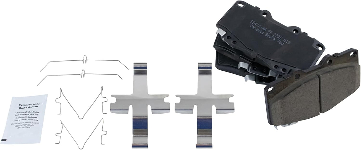 TRQ Front Brake Pads Ceramic for 1990-2002 Toyota 4Runner