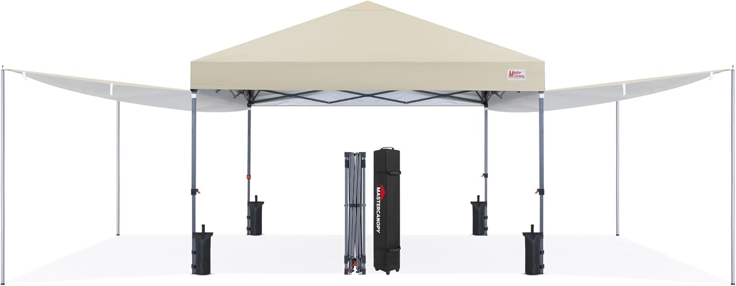 MASTERCANOPY 10x10 Canopy Tent for Camping, Picnics & Beach