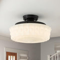 Schoolhouse Light Fixture Modern Black Flush Mount Ceiling Light