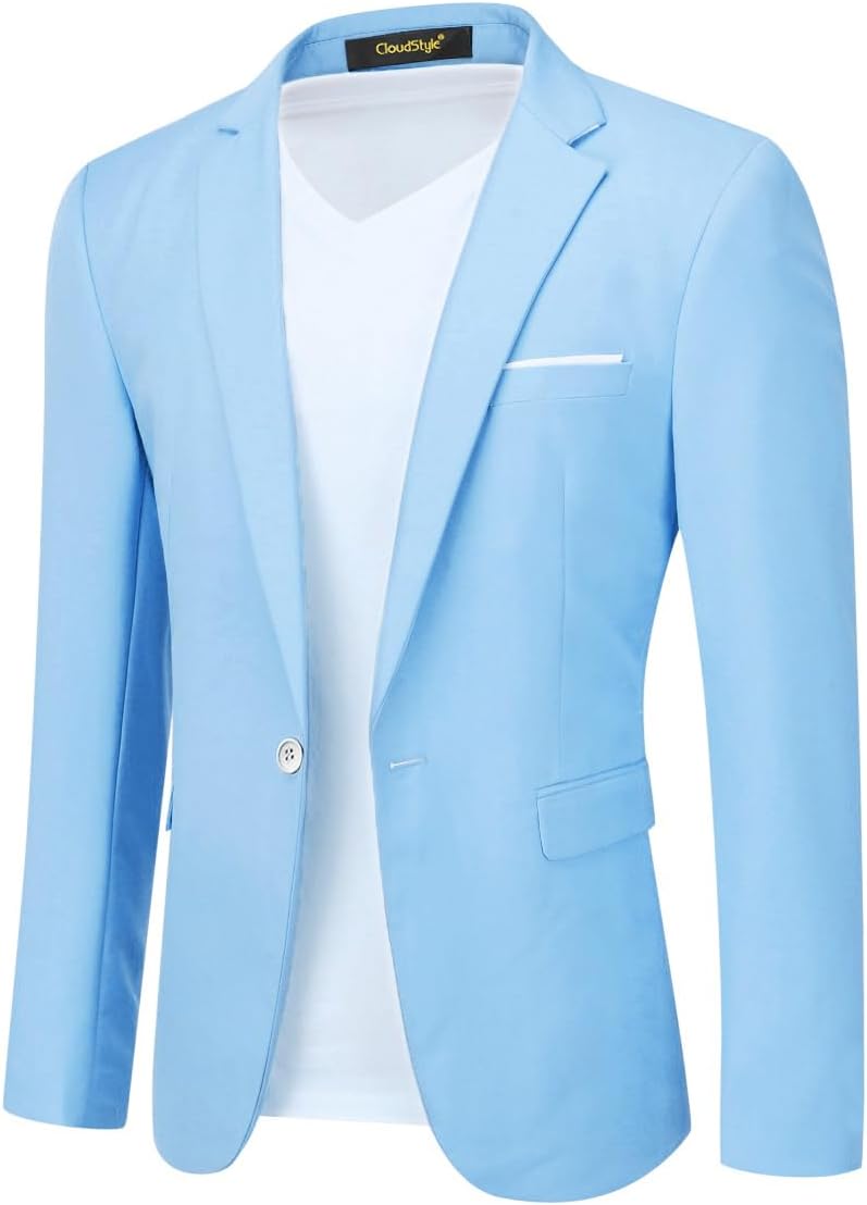 Cloudstyle Men's Slim Fit Sport Coat for Business and Daily Wear