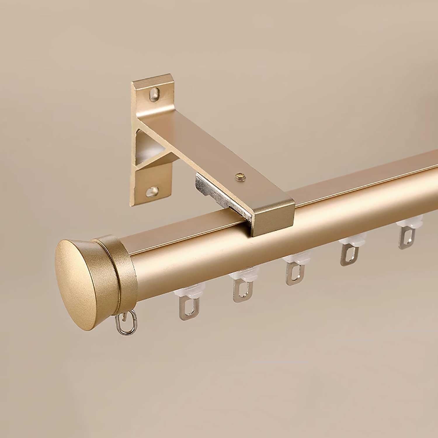 Easy-Install Gold Curtain Rail System - 16.4ft
