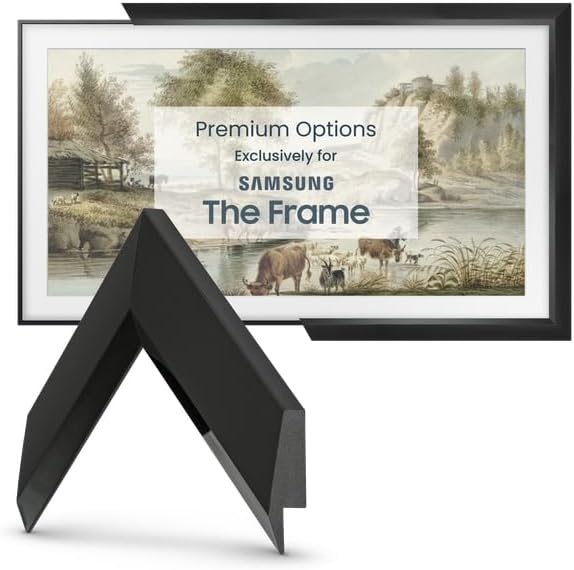 Modern Tuxedo Black Slim Frame for Samsung The Frame TV
