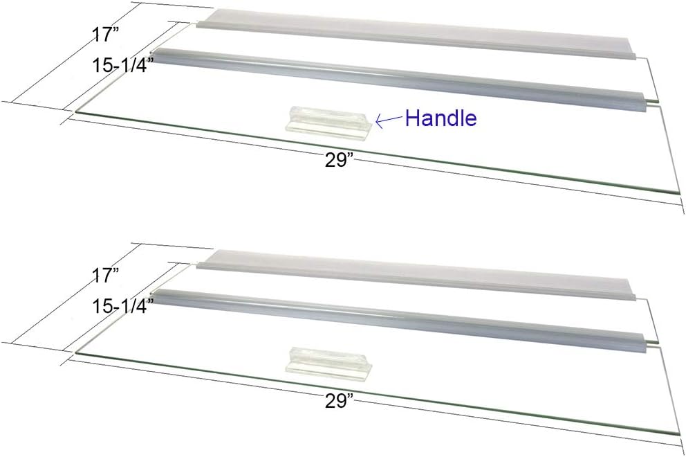 Glass Canopy for Aquariums 60in L x 18in W with Center Brace