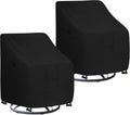 Outdoor Swivel Chair Cover - Waterproof UV Resistant (2 Pack)