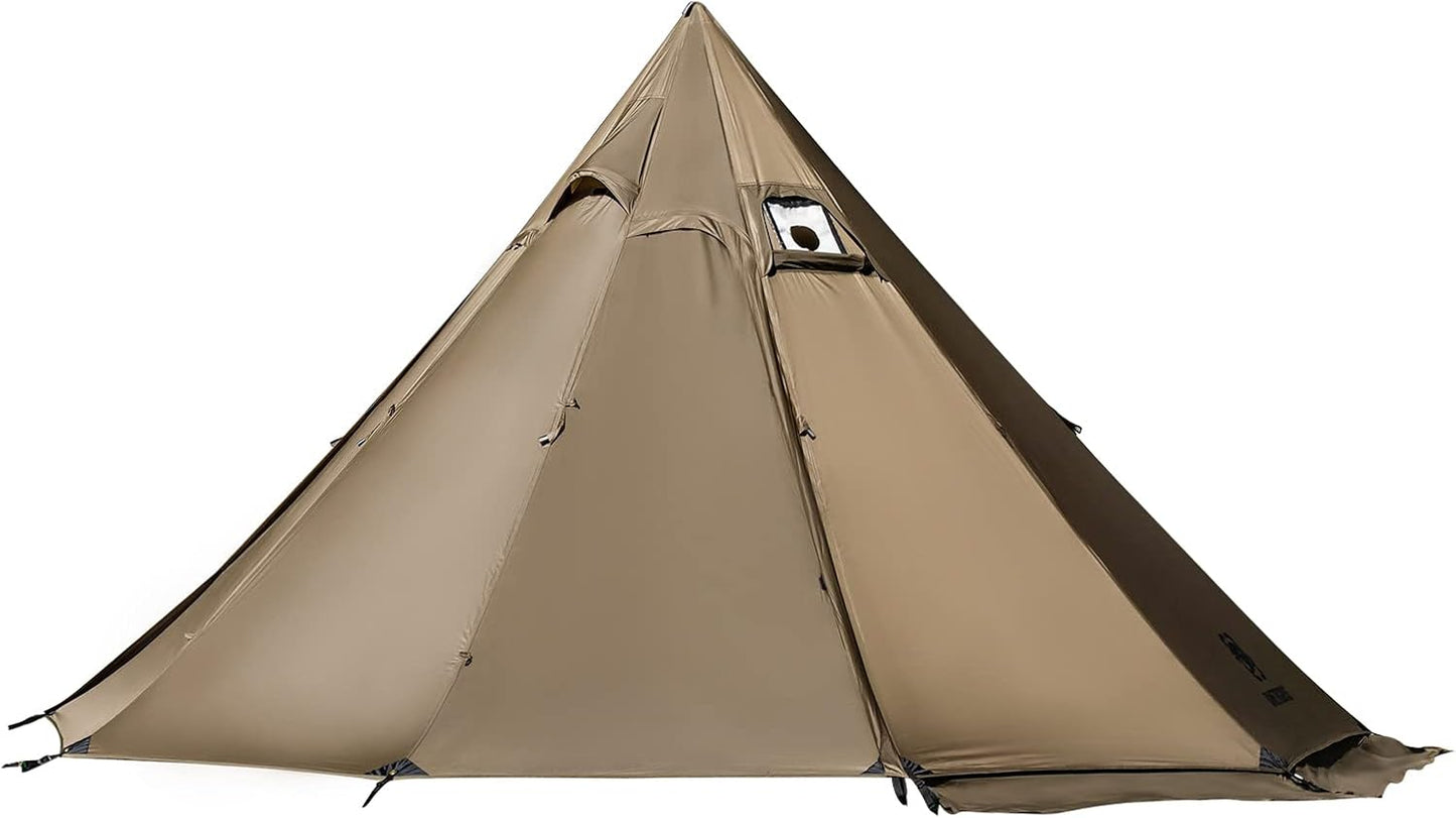 OneTigris 4 Season Lightweight Hot Tent - 4 Person Waterproof Shelter