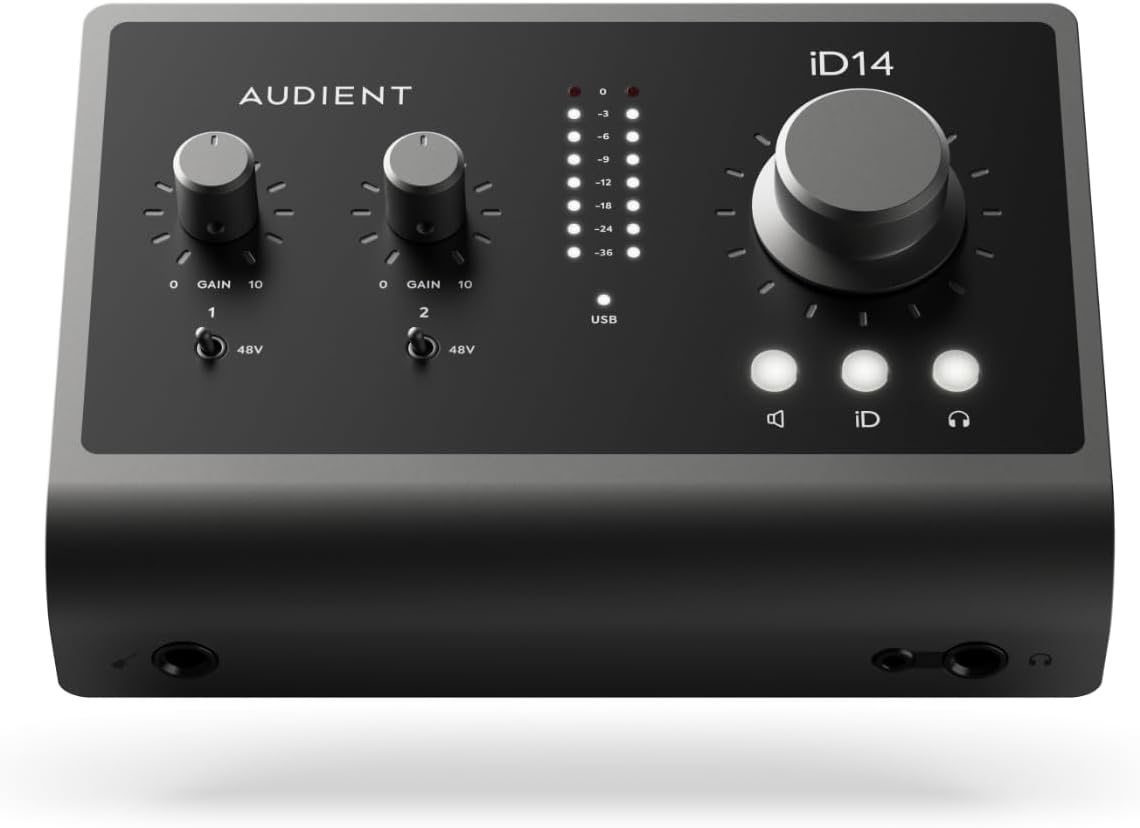 Audient iD14 MKII USB Audio Interface with Class-A Preamps