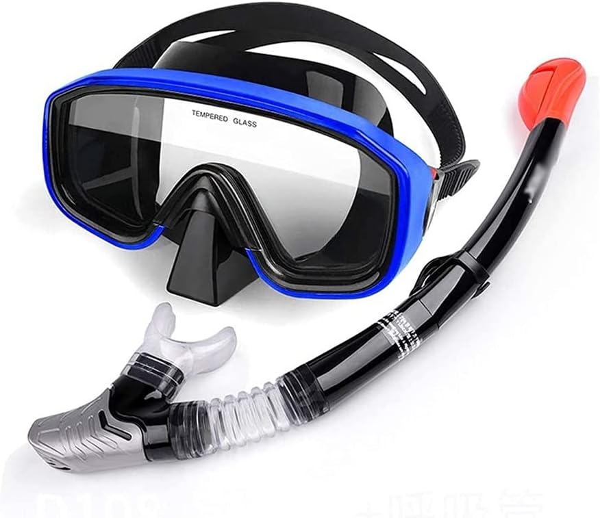Anti-Leak Frameless Snorkel Set - Clear View!