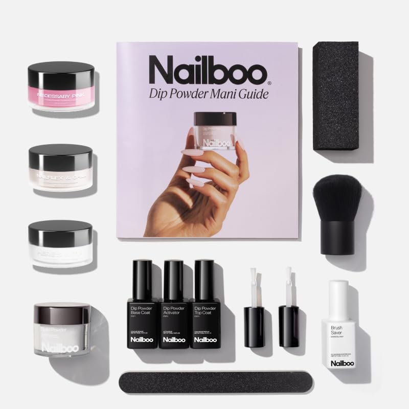 Nailboo Dip Powder Nail Kit Bundle for Salon-Quality Nails