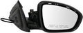 TRQ Passenger Side Power Mirror Paint to Match Black - Direct Fit