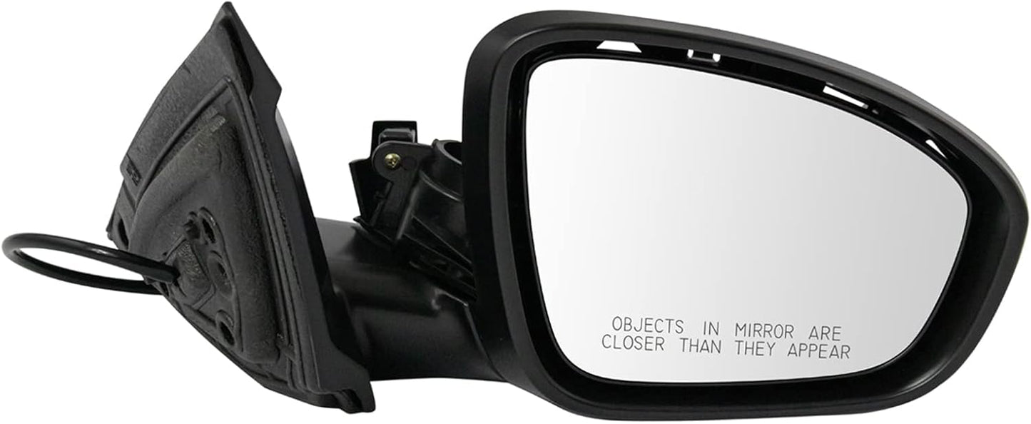 TRQ Power Mirror for 2019-2023 Nissan Altima - Black Finish