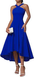 Formal Cocktail Dresses for Women Halter High Low - Flattering Fall