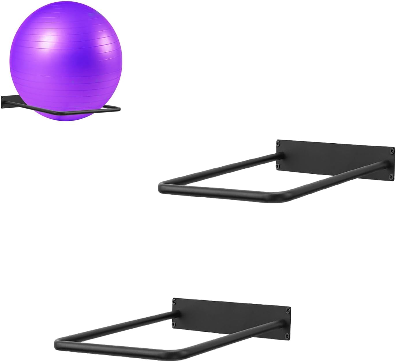 Space-Saving Yoga Ball Storage Rack - 2 Pack