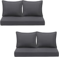 Outdoor Deep Seating Cushion Set 24 in x 24 in - Comfortable, Fade