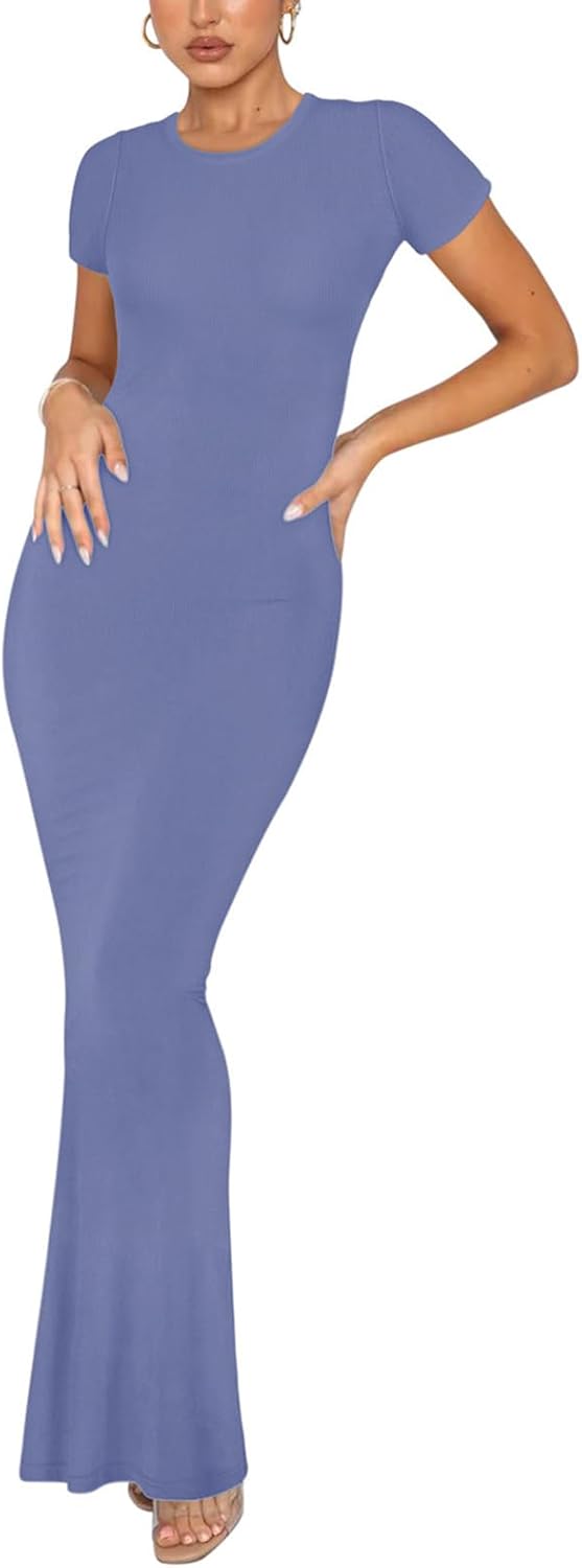 Elegant Women's Basic Summer Casual Lounge Long Dress for All