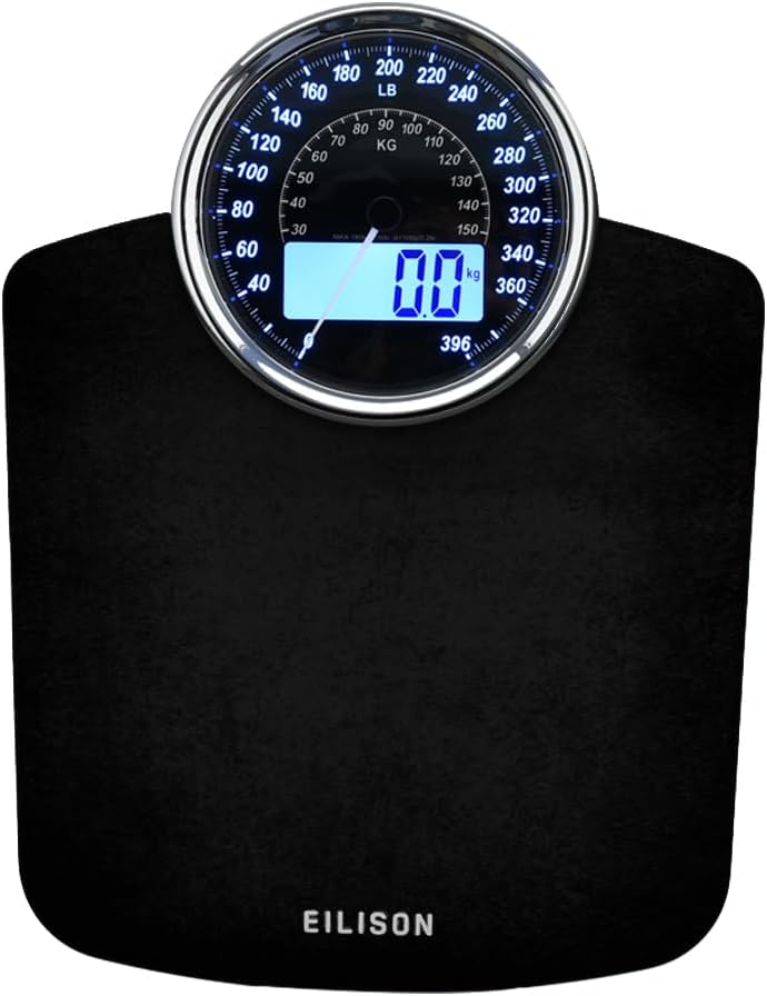 Eilison 2-in-1 Digital & Analog Weighing Scale for Body Weight