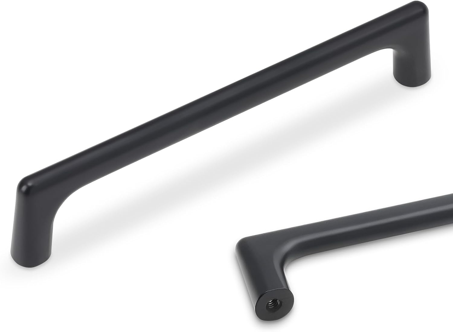 10 Pack 5 Inch Matte Black Kitchen Cabinet Handles for Modern Homes