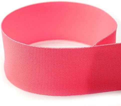USA Made 7/8 Hot Pink Grosgrain Ribbon - 100 Yards Quality