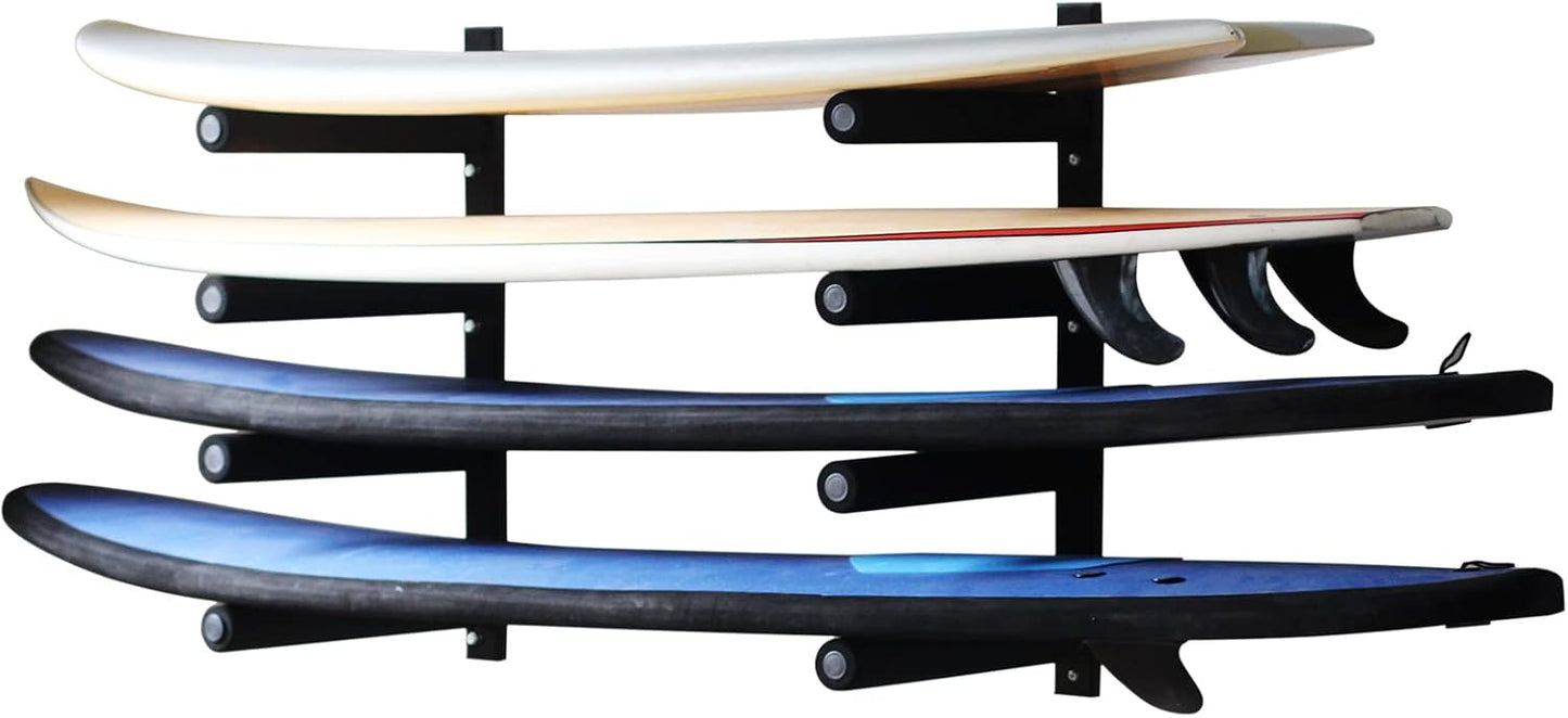 Space-Saving Surfboard Wall Rack - Organize Your Boards Easily!