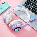 Gift for girls Bluetooth Headphones for Kids - Cute Cat Ear LED