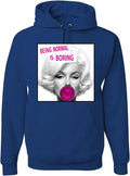 Being Normal is Boring Famous People Unisex Graphic Hoodie