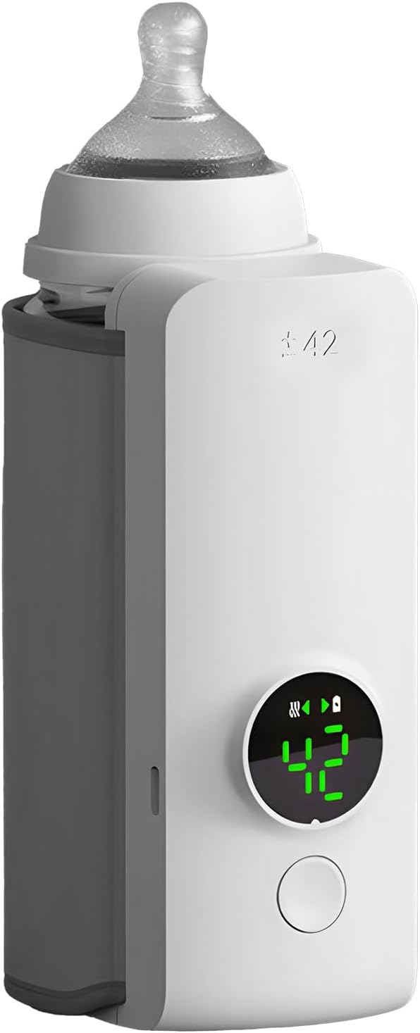 AGWIM Portable Bottle Warmer - Instant Heating & Leak-proof
