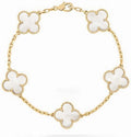 18K Gold Plated Clover Lucky Bracelet - Trendy Four Leaf Charm