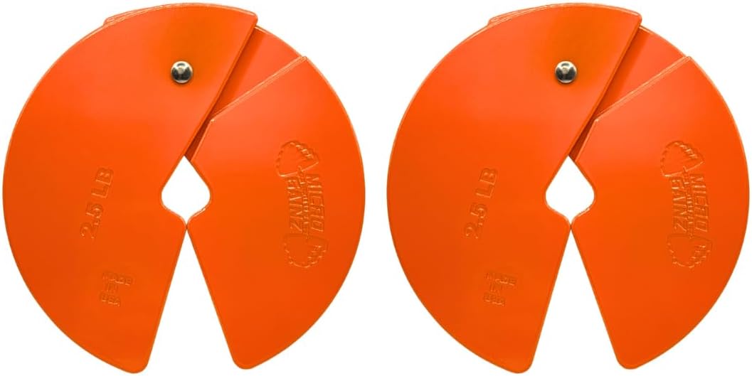 Micro Gainz 2.5 lb Fractional Weight Plates for Dumbbell Training