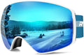 Ski Goggles Pro for Men Women - Magnetic Lens Swap OTG